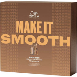 Wella Make It Smooth Ultimate Smooth Σετ Περιποίησης Μαλλιών Σαμπουάν 250ml + Conditioner 200ml + Serum 30ml