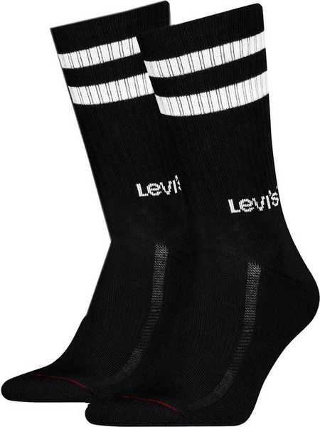 Levi's Ανδρικές Κάλτσες Ψηλές Μαύρες 2Pack 701239480-002