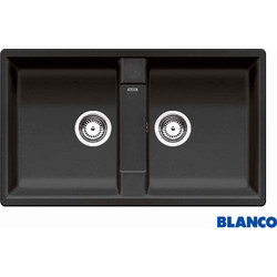 Blanco Zia 9 Ένθετος Νεροχύτης Γρανίτη Anthracite 86x50cm