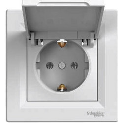 Πρίζα Σούκο 16Α (2Π+Γ) με καπάκι Λευκή Schneider Asfora EPH3100121 3606480526268