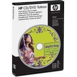 HP CD/DVD Tattoos - Glossy - 15 φίλλα - 13 x18 cm (Q8047A)