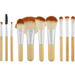 Tools For Beauty Bamboo Mini Σετ Πινέλα Μακιγιάζ 10τμχ