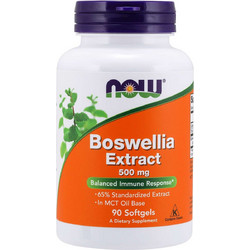 Now Foods Boswellia Extract 500mg 90 Μαλακές Κάψουλες