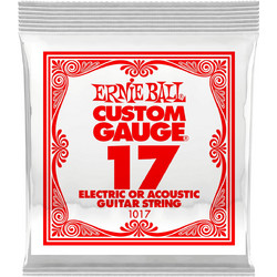 Ernie Ball 1017 Χορδή Ηλεκτρικής / Ακουστικής Κιθάρας Plain Steel 17"