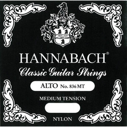 Hannabach 836 MT Alto Σετ 6 Χορδές Κλασικής Κιθάρας Nylon Medium Tension 1/2
