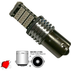 Globostar BA15S / P21W LED Κόκκινο 12V 5.6W 1τμχ