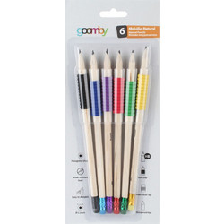 Μολύβια με Γόμα Soft Grip HB 6τεμ