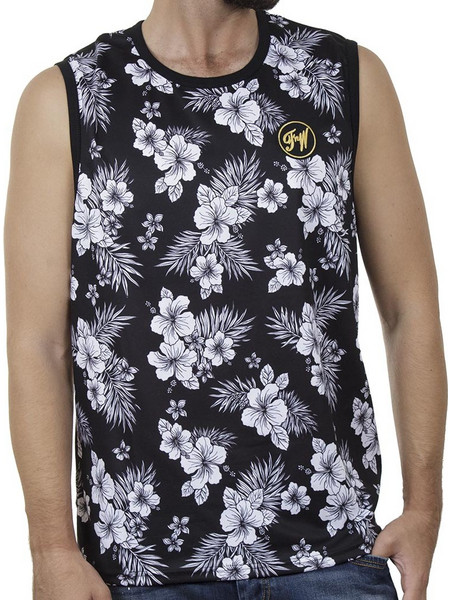 Αμάνικο Μπλουζάκι Floral FREE WAVE 21125-2 SS20 Μαύρο