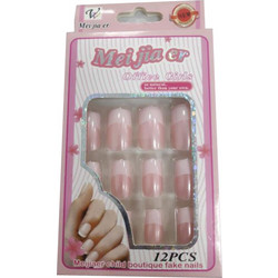 Meijiaer 102264 Pink Square Tips Νυχιών Γαλλικού 12τμχ