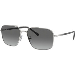 Vogue VO4289S 323/11 Ανδρικά Γυαλιά Ηλίου Aviator Μεταλλικά Ασημί με Μαύρο Φακό