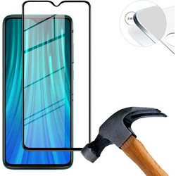 Xiaomi Redmi Note 8 - Tempered Glass 9D Black(Με πλήρη εφαρμογή σε όλα τα σημεία και όχι μόνο στις άκρες.)