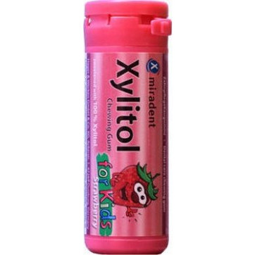 Xylitol Chewing Gum Οδοντότσιχλα με Γεύση Φράουλα για Παιδιά, 30τμχ