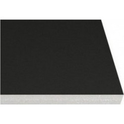 Μακετόχαρτο 35x50 cm 5mm Μαύρο Μονής όψης