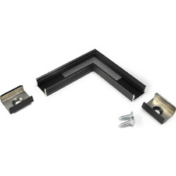 Γωνιακός συνδετήρας 90 ΜΑΥΡΟΣ SLIM8