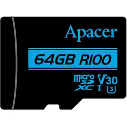 Apacer R100 microSDXC 64GB Class 10 U3 V30 UHS-I