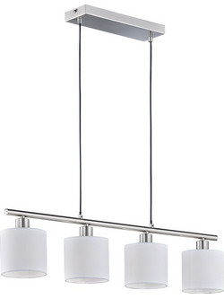 Trio Lighting Κρεμαστό Φωτιστικό Οροφής Ράγα Πολύφωτο E14 Λευκό R30334001