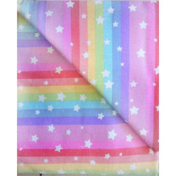 Dimcol Rainbow Stars 12 Βρεφικό Σεντόνι Λίκνου 80x110 Multicolor