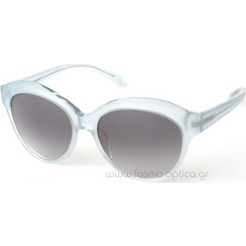 Jil Sander JS690S 439 Γυναικεία Γυαλιά Ηλίου Στρογγυλά Κοκάλινα Λευκά με Μαύρο Degradee Φακό