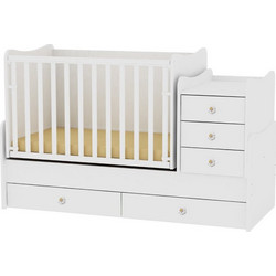 Lorelli Maxi Plus Πολυμορφική Κούνια για Στρώμα 62x110cm White 10150300024A