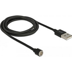 Delock Magnetic USB Data and Charging Cable black 1.1 m (85724)