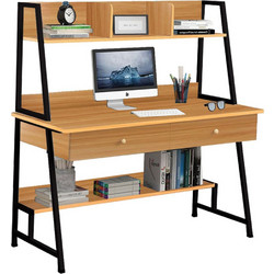 Woodwell Γραφείο Ξύλινο με Βιβλιοθήκη 120x48x73cm ΕΟ405,1