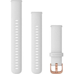 Garmin Quick Release 18mm Λουράκι Σιλικόνης White / Gold (Vivoactive 4S / Vivomove 3S)