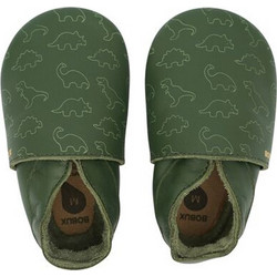 Bobux Soft Sole Dino Βρεφικά Slip Ons Αγκαλιάς Χακί 1000-115-36