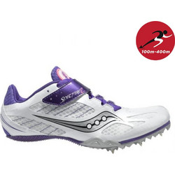 Saucony Spitfire 2 Γυναικεία Αθλητικά Παπούτσια Spikes Στίβου Λευκά 10187-2-2