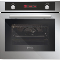 Pyramis 60ΑΠ 1011 Inox Φούρνος Ηλεκτρικός Άνω Πάγκου 66lt 59.5cm