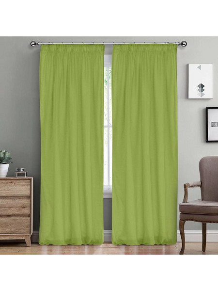 Lino Home Κουρτίνα με Τρέσα 300x295 Line 708 Green