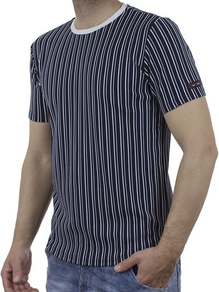 Κοντομάνικο Ριγέ T-Shirt FREE WAVE 21109 Μπλε