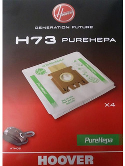 Hoover Pure Hepa H73 Σακούλες Σκούπας 4τμχ Συμβατές με Σκούπα Hoover