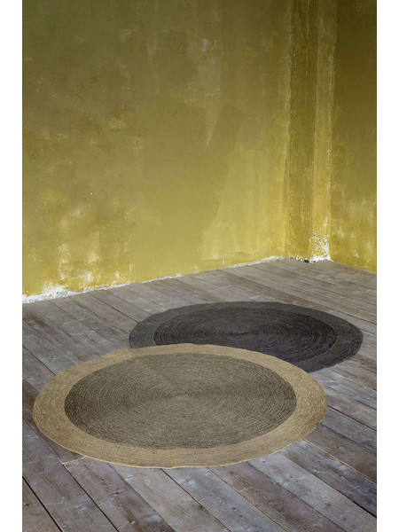Nima Bergren Χαλί Στρογγυλό Καλοκαιρινό Γιούτα 150cm Beige