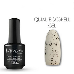 Mixcoco Soak-Off Led Uv Quial Eggshell Gel Ημιμόνιμο Βερνίκι Νυχιών 15ml