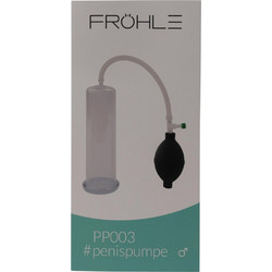 Frohle PP003 Large Τρόμπα Πέους Μαύρη Διαφανή