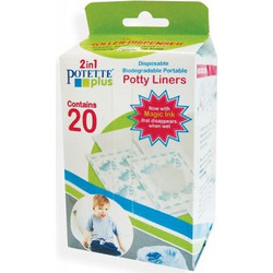 Potette Plus Potty Liners, Σακούλες Ανταλλακτικές Βιοδιασπώμενες Σε Ρολό, 20Τμχ 56020