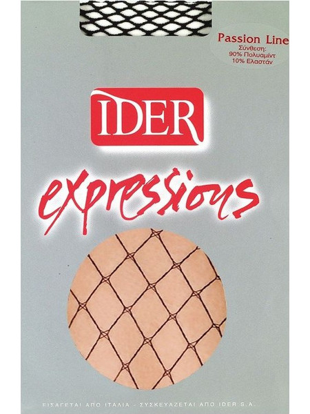 Ider Passion Καλτσοδέτα, δίχτυ, Χρώμα Μπεζ