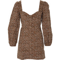 Free People Mini Φόρεμα για Γάμο / Βάπτιση Καφέ OB1210663