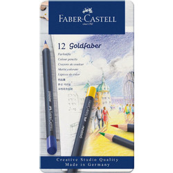 Faber-Castell Goldfaber Κασετίνα Ξυλομπογιές Σετ 12τμχ