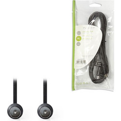 Nedis Καλώδιο Κεραίας Coax Male to Coax Male 1.5m Black CSGP40200BK15