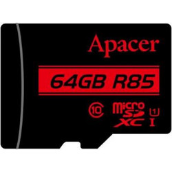 Apacer R85 microSDHC 64GB Class 10 U1 UHS-I + Adapter