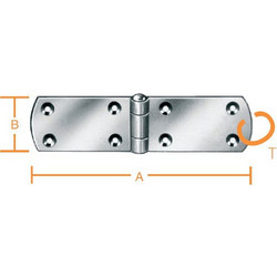 Μεντεσές γαλβανιζέ 120x30mm