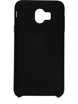 Powertech Silicone Velvet Back Cover Black (Galaxy J4 2018)