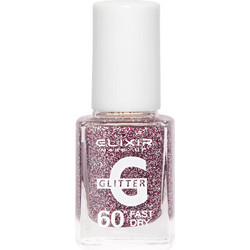 Elixir Fast Dry 181 Glitter Βερνίκι Νυχιών Μακράς Διαρκείας Quick Dry 13ml
