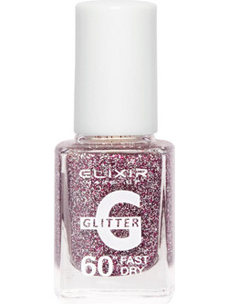 Elixir Fast Dry 181 Glitter Βερνίκι Νυχιών Μακράς Διαρκείας Quick Dry 13ml