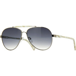 Longchamp LO109S 103 Γυναικεία Γυαλιά Ηλίου Aviator Μεταλλικά Ασημί με Γκρι Degradee Φακό