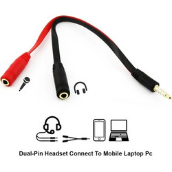 Stereo Jack 3,5mm to 2x Jack Female