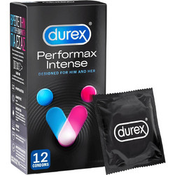Durex Performax Intense Προφυλακτικά με Ραβδώσεις Επιβραδυντικό & Λιπαντικό 12τμχ