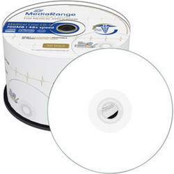 MediaRange Medical Line CD-R 80 700MB 48x Inkjet Fullsurface printable, Cake x 50 (MR229)