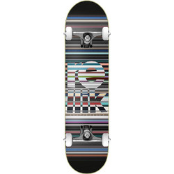 Rellik Stripes Series Complete Skate Black 8.0